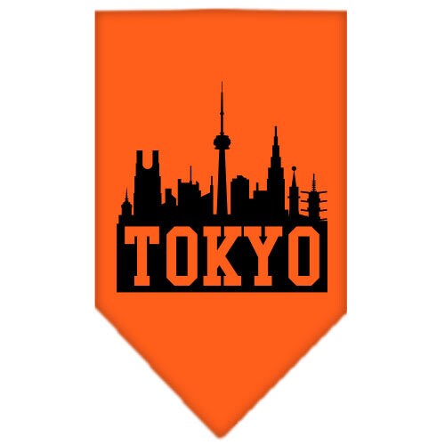 “Tokyo Skyline” Cotton Pet Bandana from As You Wish Apparel – City Pride Dog Bandana