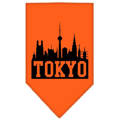 “Tokyo Skyline” Cotton Pet Bandana from As You Wish Apparel – City Pride Dog Bandana