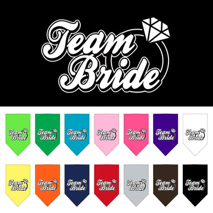 “Team Bride” Cotton Pet Bandana from As You Wish Apparel – Wedding & Party Dog Bandana