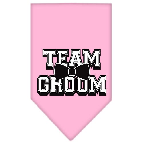 “Team Groom” Cotton Pet Bandana from As You Wish Apparel – Wedding & Party Dog Bandana