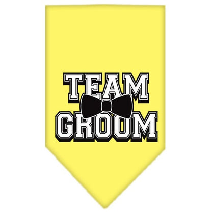 “Team Groom” Cotton Pet Bandana from As You Wish Apparel – Wedding & Party Dog Bandana