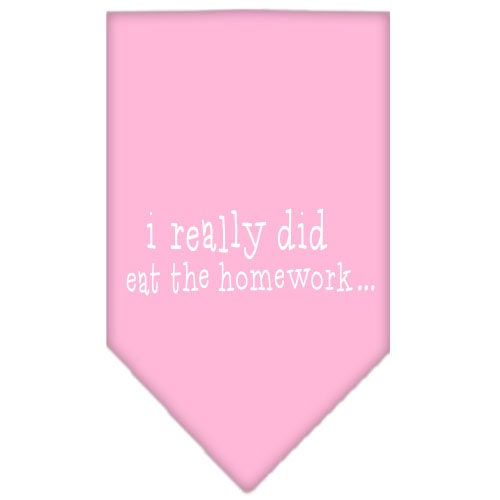 “I Really Did Eat The Homework” Cotton Pet Bandana from As You Wish Apparel – Dog Humor Bandana