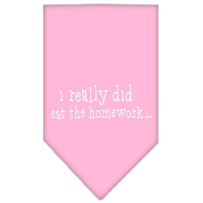“I Really Did Eat The Homework” Cotton Pet Bandana from As You Wish Apparel – Dog Humor Bandana