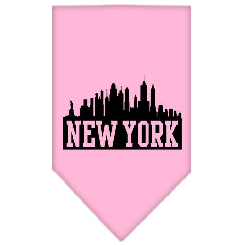 “New York Skyline” Cotton Pet Bandana from As You Wish Apparel – City Pride Dog Bandana