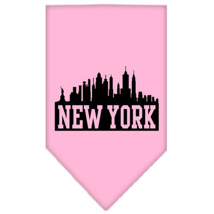 “New York Skyline” Cotton Pet Bandana from As You Wish Apparel – City Pride Dog Bandana