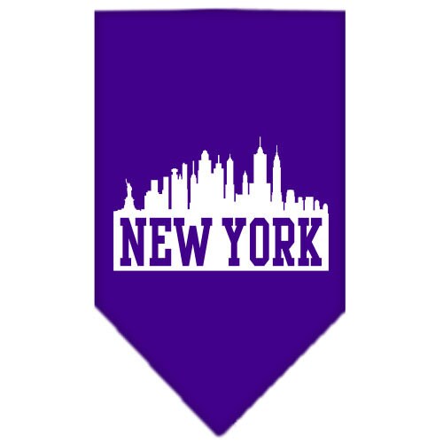 “New York Skyline” Cotton Pet Bandana from As You Wish Apparel – City Pride Dog Bandana