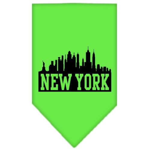 “New York Skyline” Cotton Pet Bandana from As You Wish Apparel – City Pride Dog Bandana