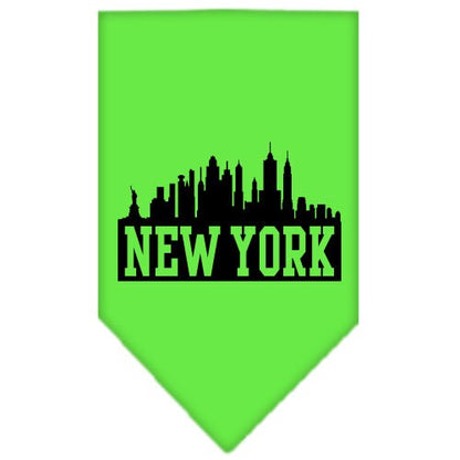 “New York Skyline” Cotton Pet Bandana from As You Wish Apparel – City Pride Dog Bandana