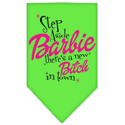 “Step Aside, There’s A New Bitch In Town” Cotton Pet Bandana from As You Wish Apparel – Dog Humor Bandana