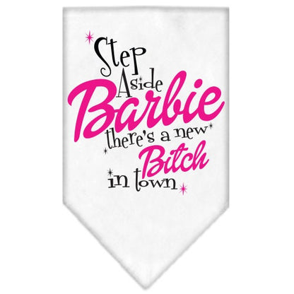“Step Aside, There’s A New Bitch In Town” Cotton Pet Bandana from As You Wish Apparel – Dog Humor Bandana