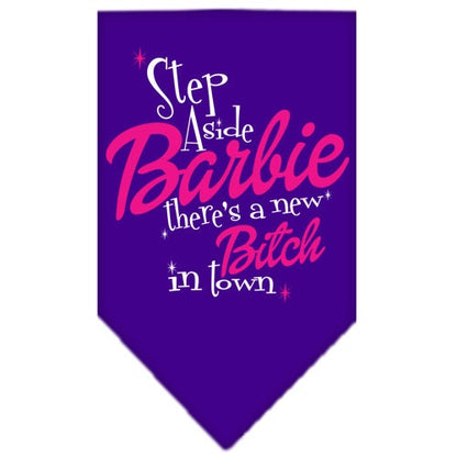 “Step Aside, There’s A New Bitch In Town” Cotton Pet Bandana from As You Wish Apparel – Dog Humor Bandana