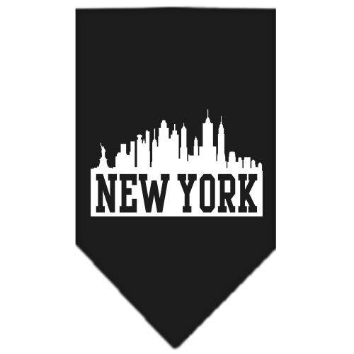 “New York Skyline” Cotton Pet Bandana from As You Wish Apparel – City Pride Dog Bandana
