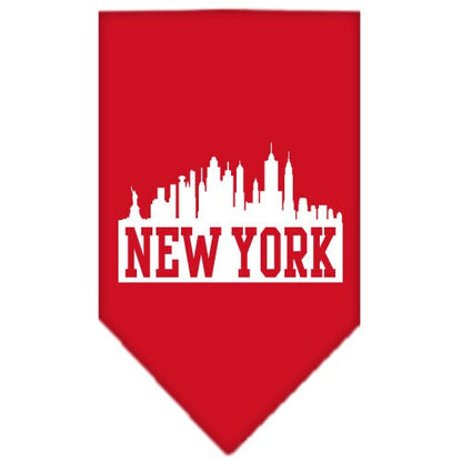 “New York Skyline” Cotton Pet Bandana from As You Wish Apparel – City Pride Dog Bandana