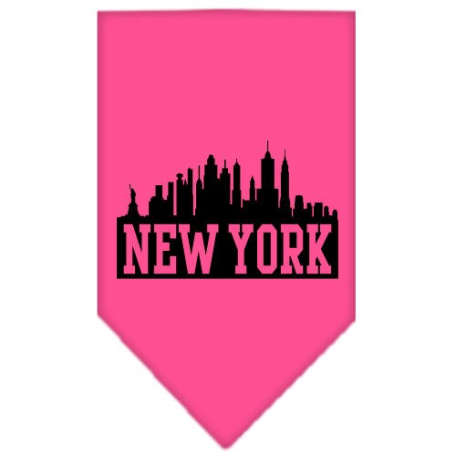 “New York Skyline” Cotton Pet Bandana from As You Wish Apparel – City Pride Dog Bandana