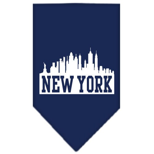“New York Skyline” Cotton Pet Bandana from As You Wish Apparel – City Pride Dog Bandana