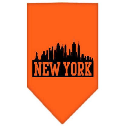 “New York Skyline” Cotton Pet Bandana from As You Wish Apparel – City Pride Dog Bandana
