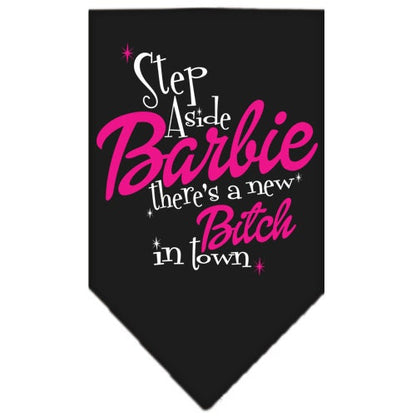 “Step Aside, There’s A New Bitch In Town” Cotton Pet Bandana from As You Wish Apparel – Dog Humor Bandana