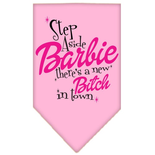 “Step Aside, There’s A New Bitch In Town” Cotton Pet Bandana from As You Wish Apparel – Dog Humor Bandana