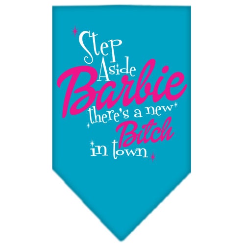 “Step Aside, There’s A New Bitch In Town” Cotton Pet Bandana from As You Wish Apparel – Dog Humor Bandana