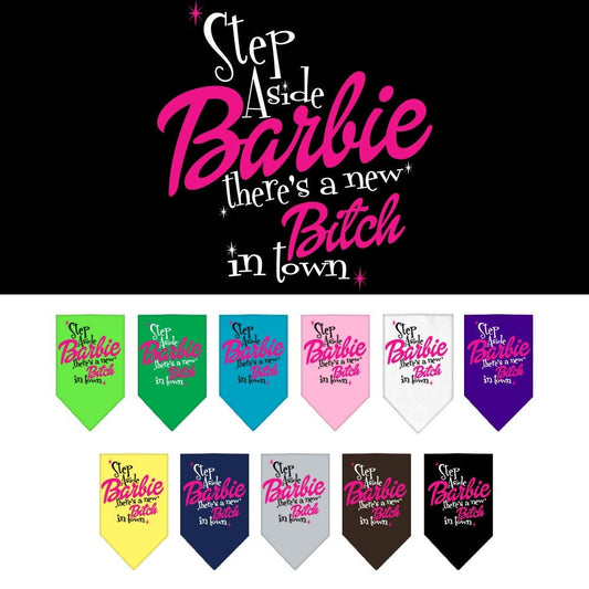 “Step Aside, There’s A New Bitch In Town” Cotton Pet Bandana from As You Wish Apparel – Dog Humor Bandana