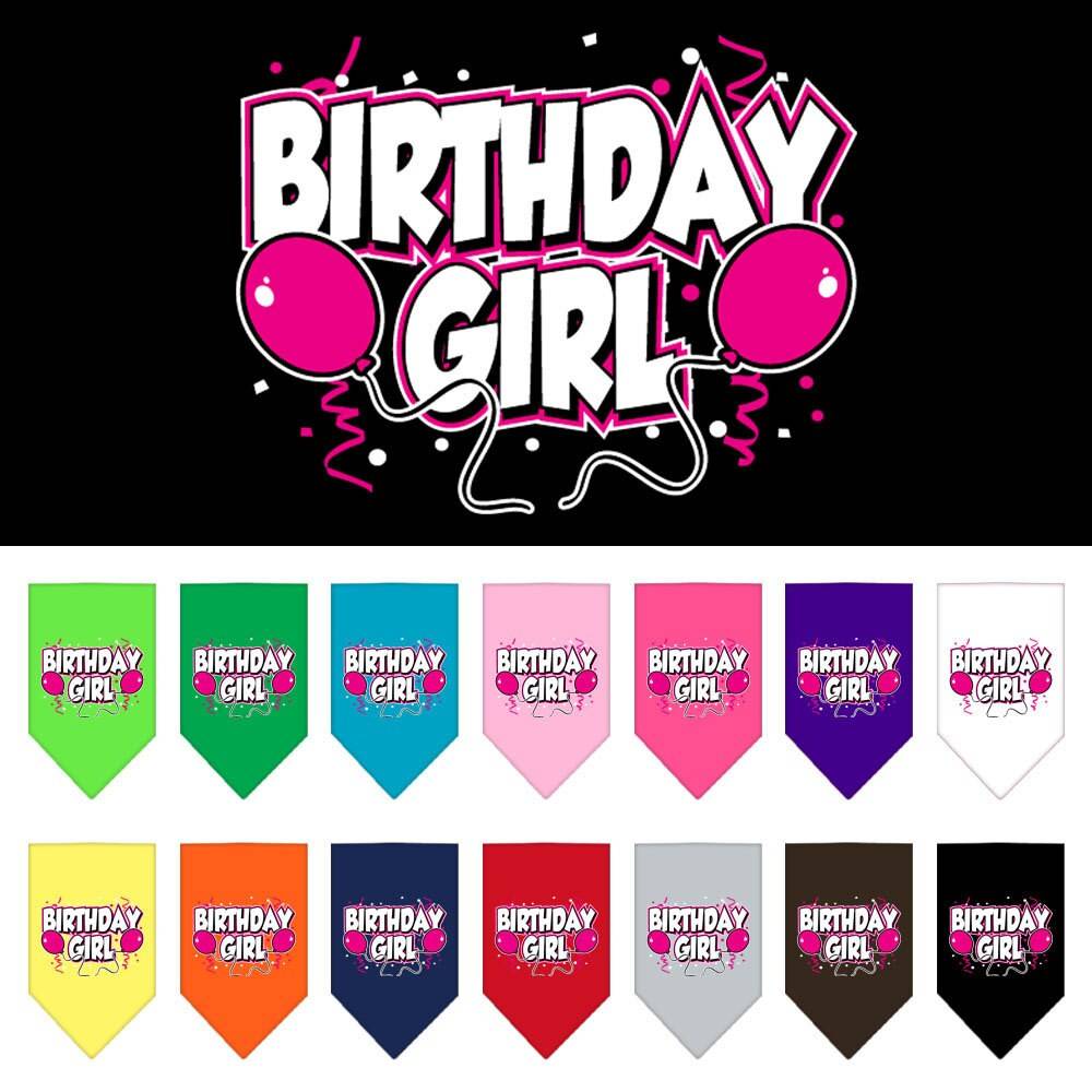 “Birthday Girl” or “Birthday Boy” Cotton Pet Bandana from As You Wish Apparel – Dog Birthday Bandana