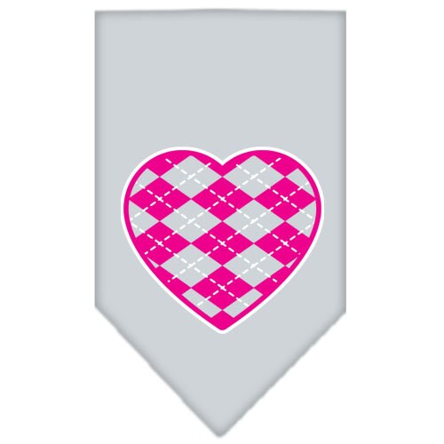 “Pink Argyle Heart” Cotton Pet Bandana from As You Wish Apparel – Dog Fashion Bandana
