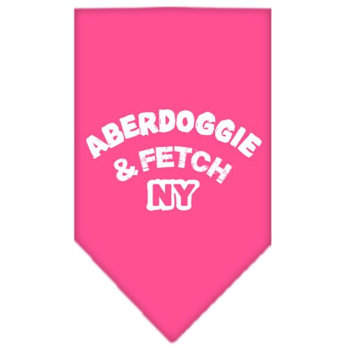 Pet and Dog Bandana Screen Printed, “Aberdoggie & Fetch NY”