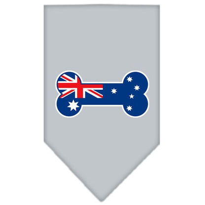 Bone Shaped Australian Flag Cotton Pet Bandana from As You Wish Apparel – Dog Fashion Bandana