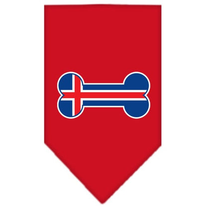“Bone Shaped Iceland Flag” Cotton Pet Bandana from As You Wish Apparel – Iceland Pride Dog Bandana
