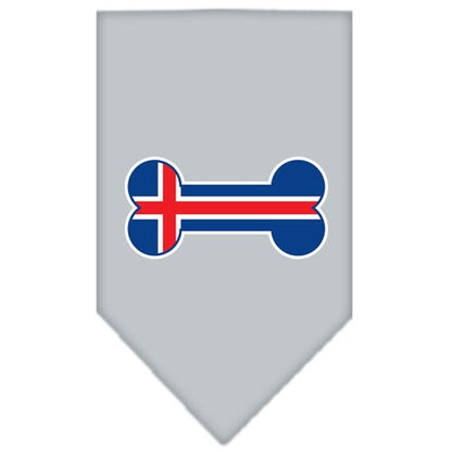“Bone Shaped Iceland Flag” Cotton Pet Bandana from As You Wish Apparel – Iceland Pride Dog Bandana