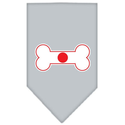 “Bone Shaped Flag Japan” Cotton Pet Bandana from As You Wish Apparel – International Pride Dog Bandana