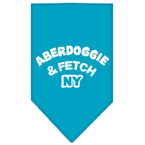 Pet and Dog Bandana Screen Printed, “Aberdoggie & Fetch NY”