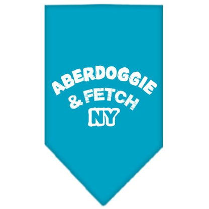 Pet and Dog Bandana Screen Printed, “Aberdoggie & Fetch NY”