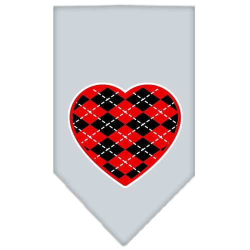 “Red Argyle Heart” Cotton Pet Bandana from As You Wish Apparel – Dog Fashion Bandana