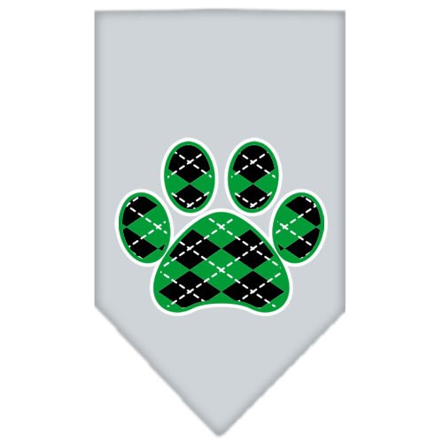 “Green Argyle Paw” Cotton Pet Bandana from As You Wish Apparel – Dog Fashion Bandana