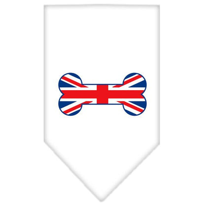 Bone Shaped UK Flag Cotton Pet Bandana from As You Wish Apparel – Dog Fashion Bandana