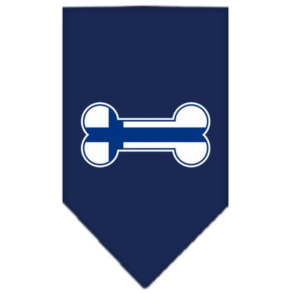 “Bone Flag Finland” Cotton Pet Bandana from As You Wish Apparel – Dog Fashion Bandana