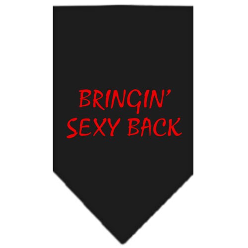 “Bringin Sexy Back” Cotton Pet Bandana from As You Wish Apparel – Dog Humor Bandana