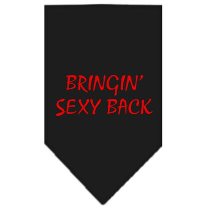 “Bringin Sexy Back” Cotton Pet Bandana from As You Wish Apparel – Dog Humor Bandana