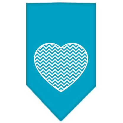 “Chevron Heart” Cotton Pet Bandana from As You Wish Apparel – Dog Fashion Bandana
