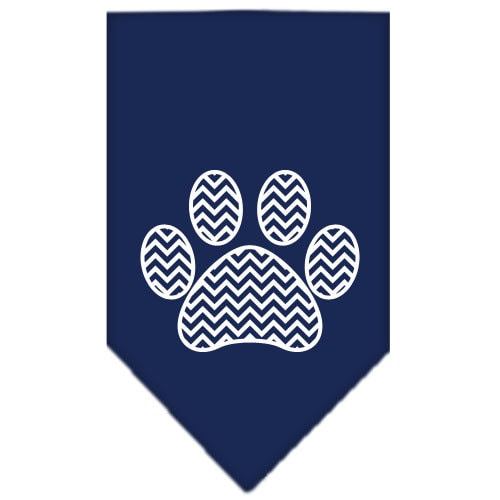 “Chevron Paw” Cotton Pet Bandana from As You Wish Apparel – Dog Fashion Bandana