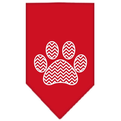 “Chevron Paw” Cotton Pet Bandana from As You Wish Apparel – Dog Fashion Bandana