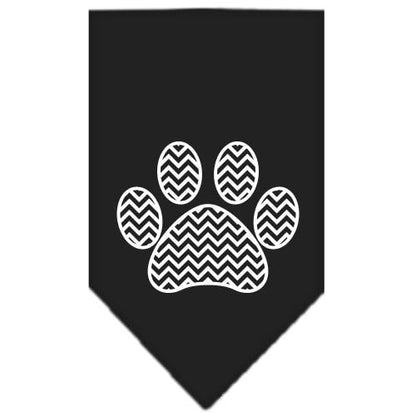 “Chevron Paw” Cotton Pet Bandana from As You Wish Apparel – Dog Fashion Bandana