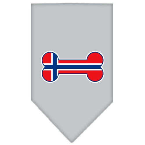 “Bone Shaped Norway Flag” Cotton Pet Bandana from As You Wish Apparel – Norway Pride Dog Bandana