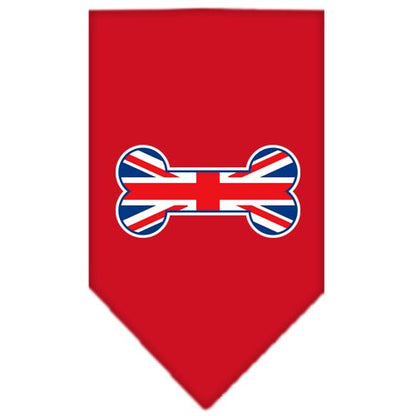 Bone Shaped UK Flag Cotton Pet Bandana from As You Wish Apparel – Dog Fashion Bandana