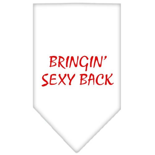 “Bringin Sexy Back” Cotton Pet Bandana from As You Wish Apparel – Dog Humor Bandana