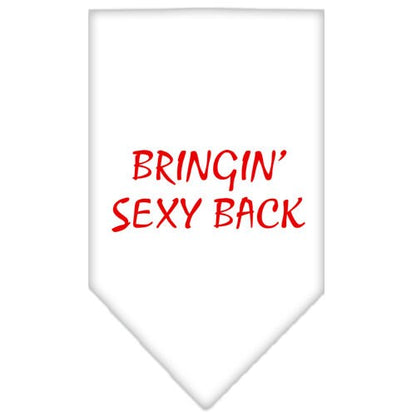 “Bringin Sexy Back” Cotton Pet Bandana from As You Wish Apparel – Dog Humor Bandana