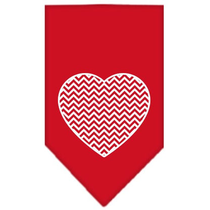 “Chevron Heart” Cotton Pet Bandana from As You Wish Apparel – Dog Fashion Bandana