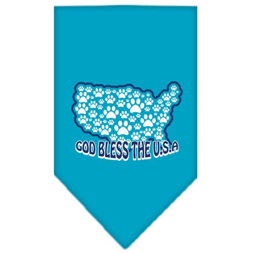 “God Bless The USA” Cotton Pet Bandana from As You Wish Apparel – Patriotic Dog Bandana
