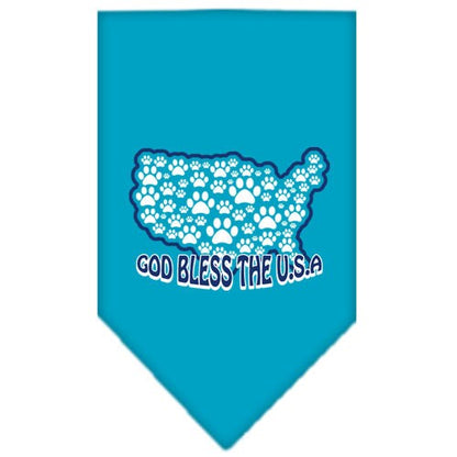 “God Bless The USA” Cotton Pet Bandana from As You Wish Apparel – Patriotic Dog Bandana